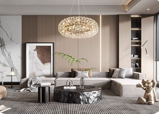 Dandelion crystal pendant light luxury living room light bedroom dining room high-end crystal pendant light modern creativity - Image 6