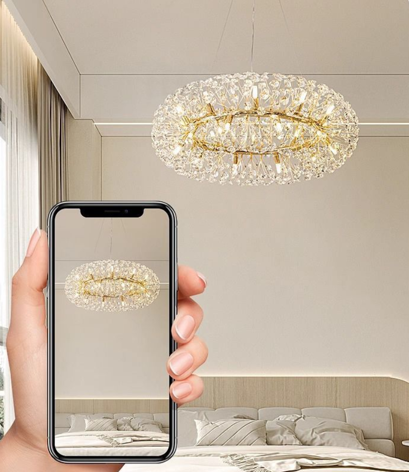 Dandelion crystal pendant light luxury living room light bedroom dining room high-end crystal pendant light modern creativity - Image 9