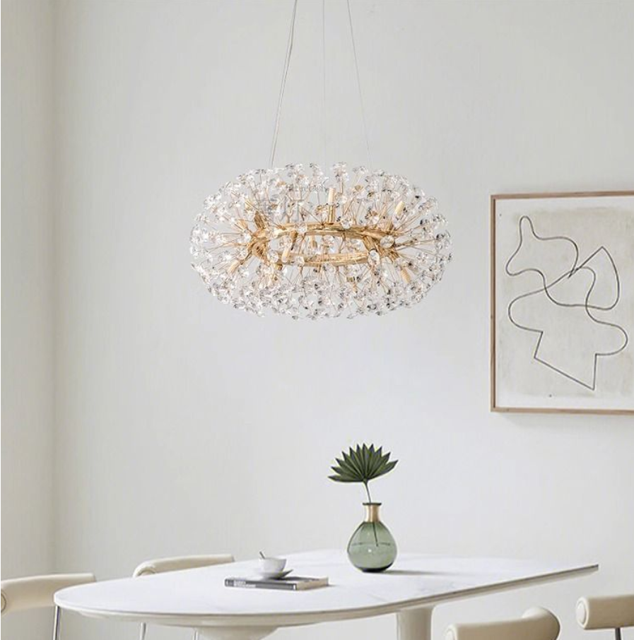 Dandelion crystal pendant light luxury living room light bedroom dining room high-end crystal pendant light modern creativity - Image 5