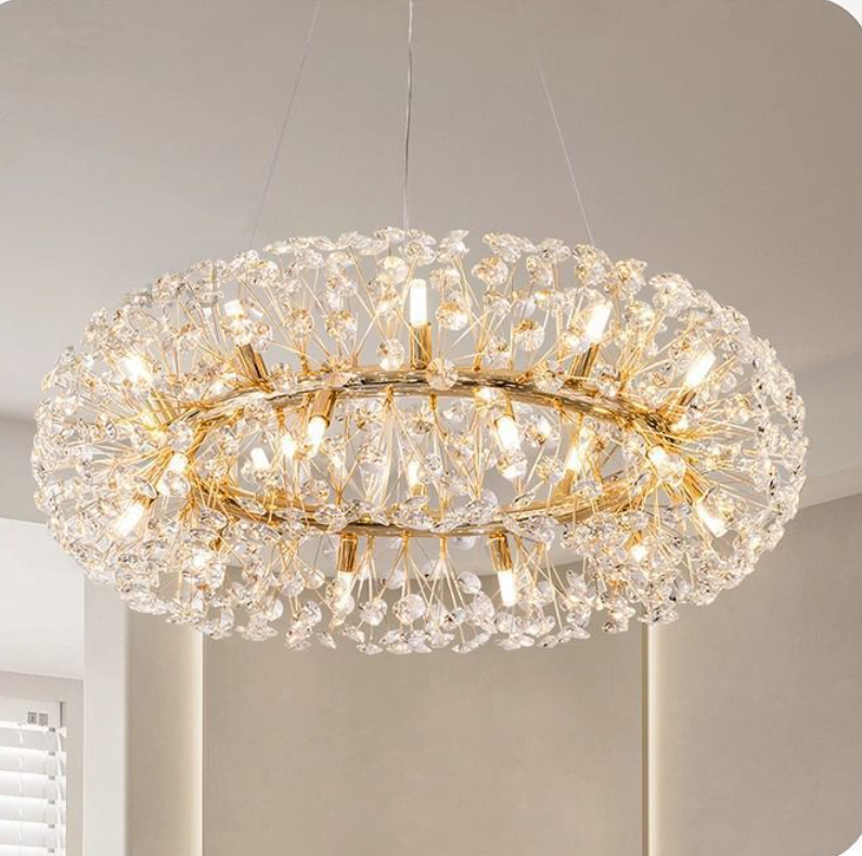 Dandelion crystal pendant light luxury living room light bedroom dining room high-end crystal pendant light modern creativity - Image 8